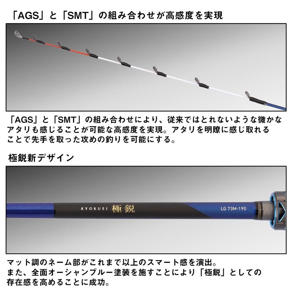 Daiwa Bootsrute Extremely Sharp LG 73M-190
