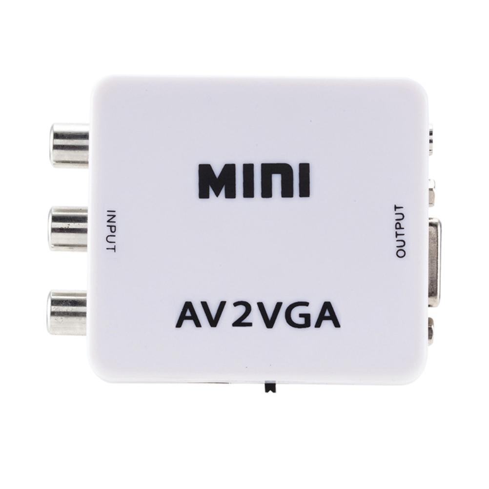 Mini High Definition AV zu VGA Video Konverter Box AV zu VGA Video Adapter Audio Konverter