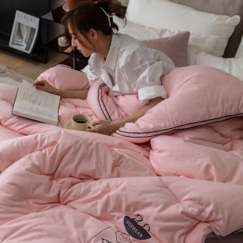 Yiyiai 100% Cotton Jacquard Soy Fiber Four Seasons Quilt