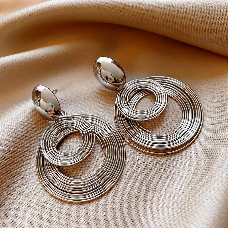 

2PC Women s Fashion Geometric Earrings Zircon Accessories Suitable for Date, Party, Festival Gifts-E154