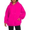 Unisex Loose Casual Autumn/Winter Hooded Pullover with Drawstring and Drop Shoulder Sleeves