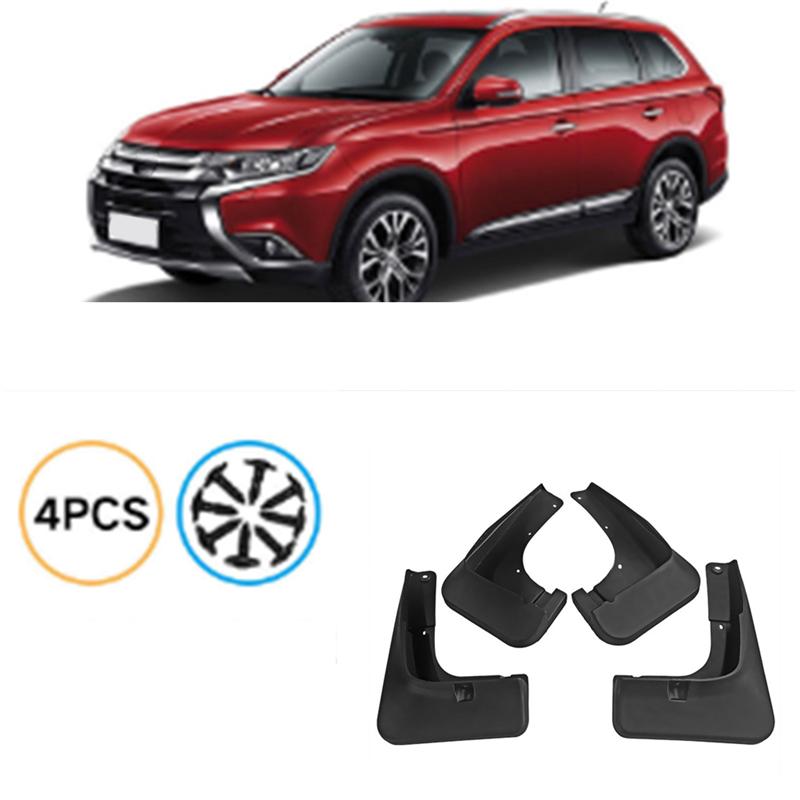 4PCS Car Mudguard Mud Flaps Splash Mud Guard Fender For Mitsubishi Outlander 2015--A87Q
