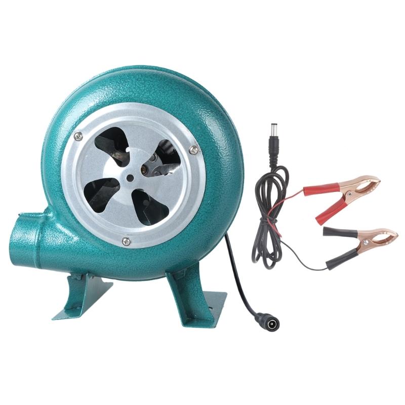 Barbecue Fan BBQ Blower with Duct Iron Gear Portable Manual Blower for Camping Picnic Outdoor Grill Accessories