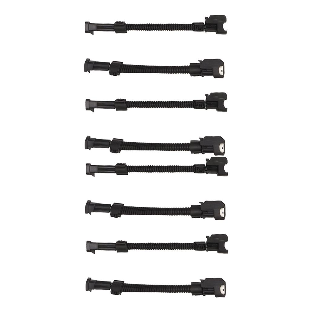 8Pcs Fuel Injector Wiring Adapter for Delphi LQ4 LQ9 4.8 5.3 6.0 To LS2 LS3 LS7 EV6 Injector Adapter