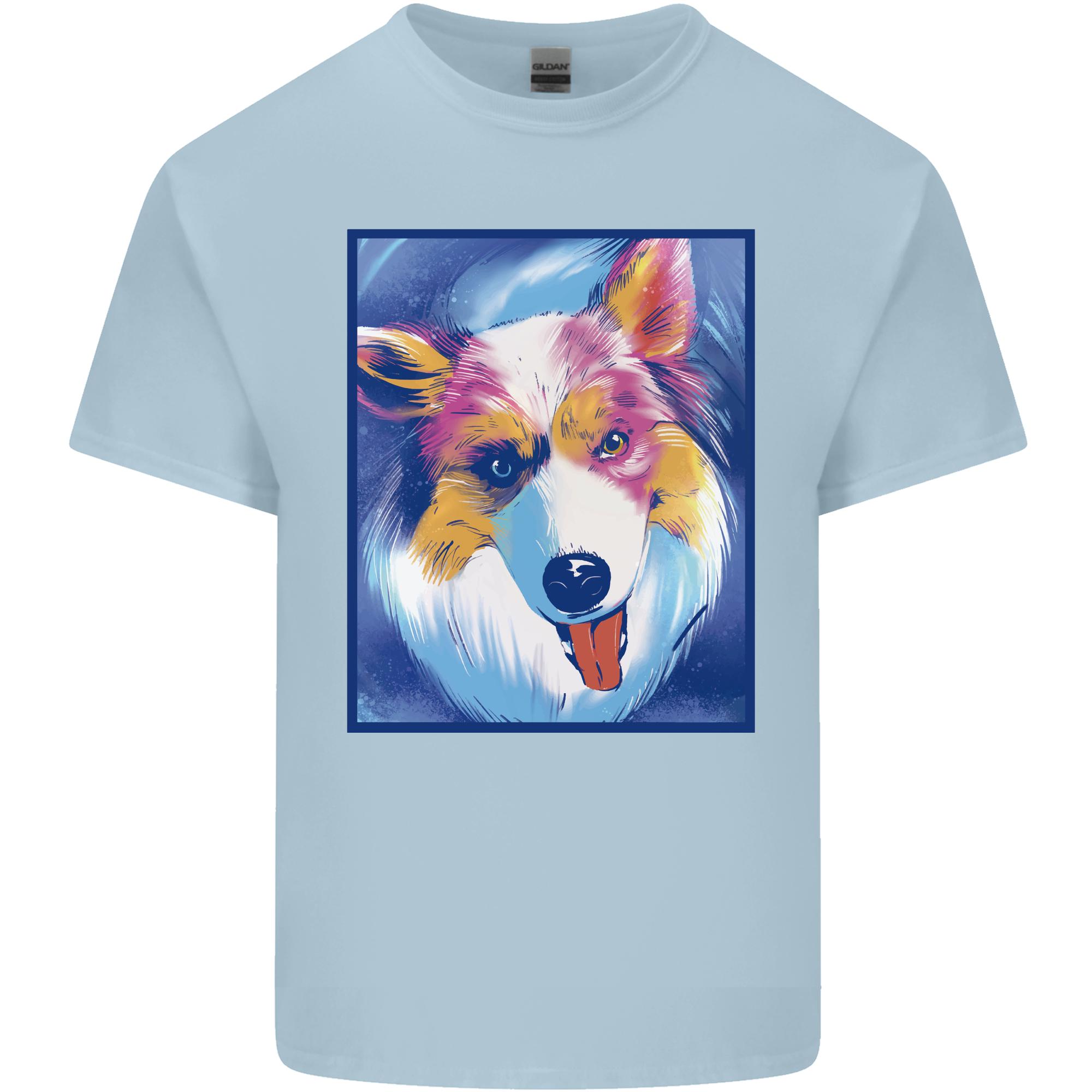 Abstract Australian Shepherd Dog Unisexs Light Cotton TShirt S