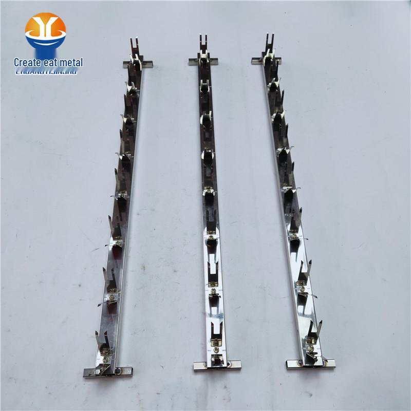 Double-Sided Card Manual Oil Spray and Vacuum Coating Fixture with I-Beam and 8 CY45, 13x25x598 Square Tube