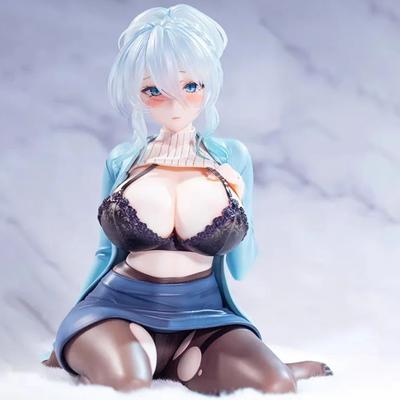 1Pc 14cm Yukino Fuyumi Nude Girl The Shy Woman PVC Anime Action Figure Toys Adult Collection Hentai Model Toys