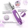 Pet Grooming Stainless Steel Dog Comb For Detangling And Cleaning For Pets And Cats