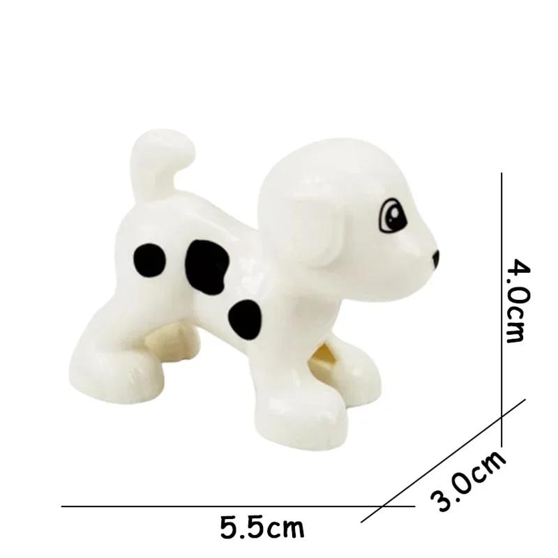 Big Size Building Blocks Animal Accessories Figures Farm Poultry Livestock Cat Rabbit Compatible Bricks Toys Children Kids Gifts
