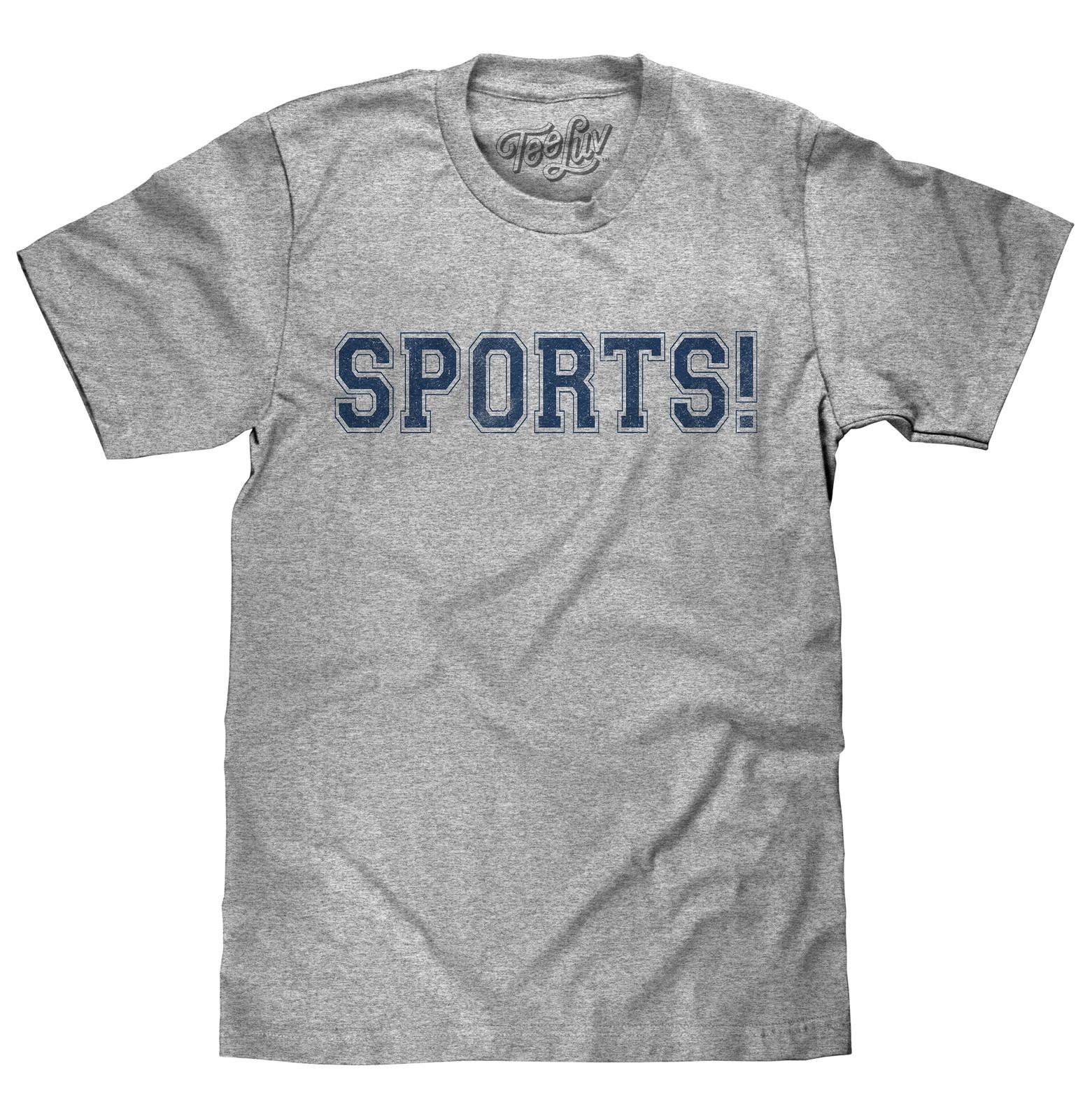 SPORTS! Mens T Shirt Gray XXXL