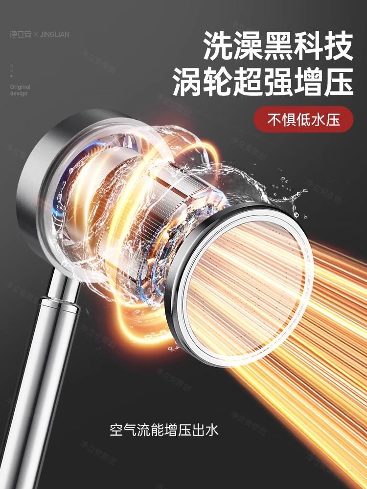 New Stainless Steel 304 Bathroom Handheld Shower Head High Pressure Water Saving Sprayer Nozzle Supercharged Rainfall Modes
