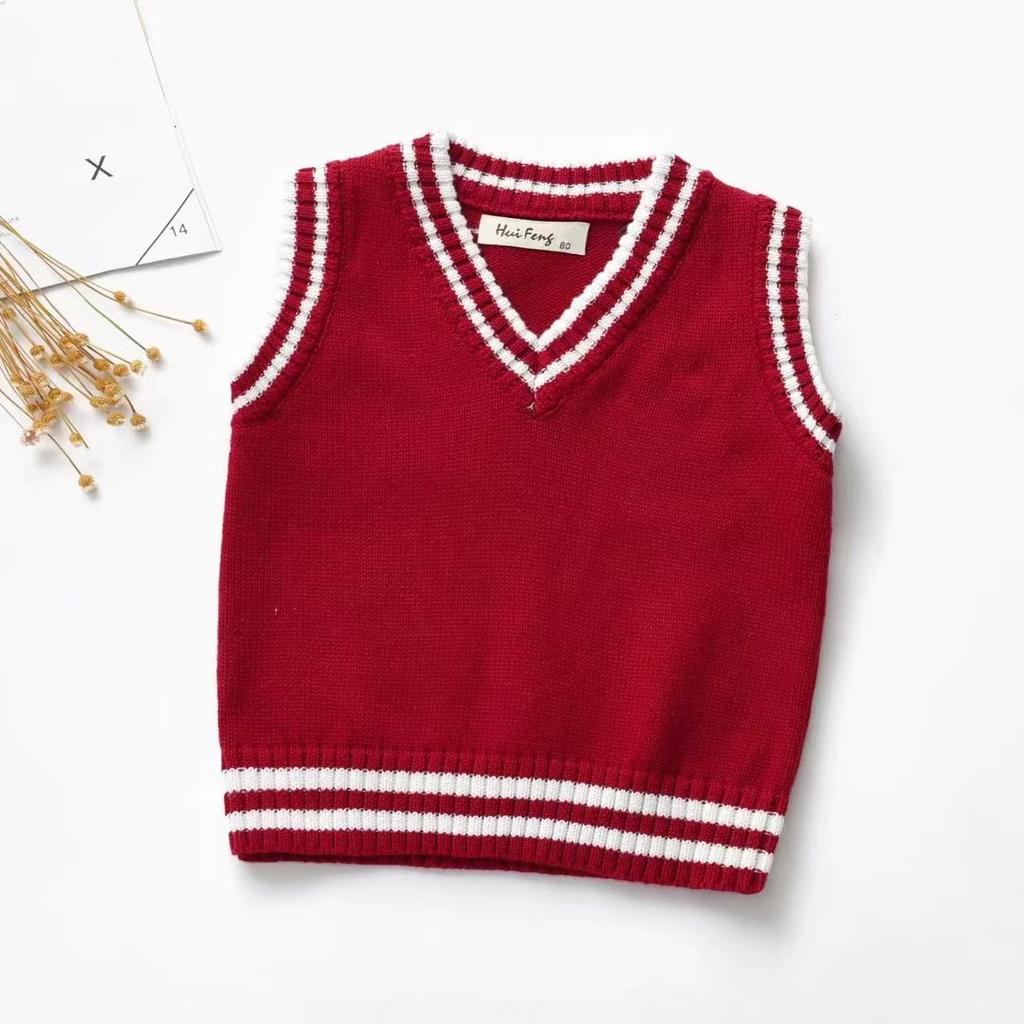 2023 neue Weste Vier-farbe Gemischt V-ausschnitt Ärmellose Mode Trend Neue Koreanische jungen Weste