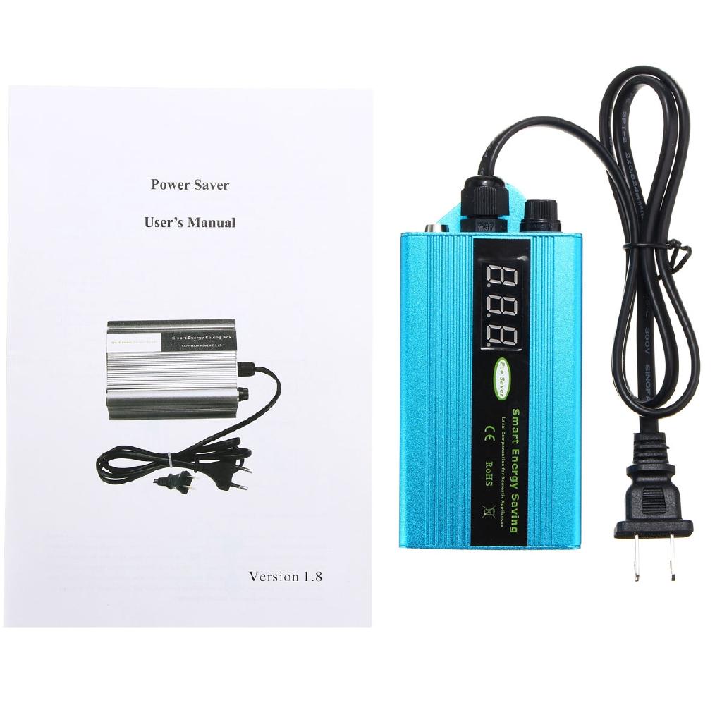 90V-250V Power Energy Electricity Saving Box Saver Digital Display LED Saving Killer Up to 35% US/EU Plug Energy Saver New