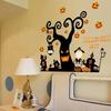 Childrens Removable Wall Stickers Halloween Decoration Wall Stickers Horror Halloween Pumpkin Window Glass Stickers