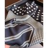 Women S Polka Dot Printed Silk Like Square Scarf For Summer