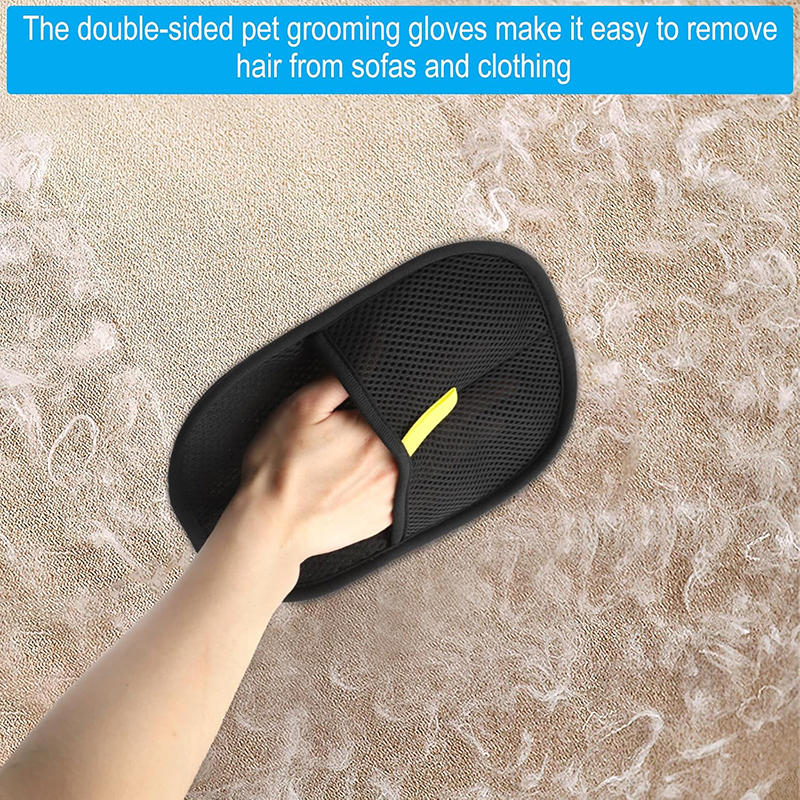 Creative Electrostatic Pet Hair Removal Tool for Cats Dogs Reusable Grooming Mittens for Couch Clothes Car Carpet