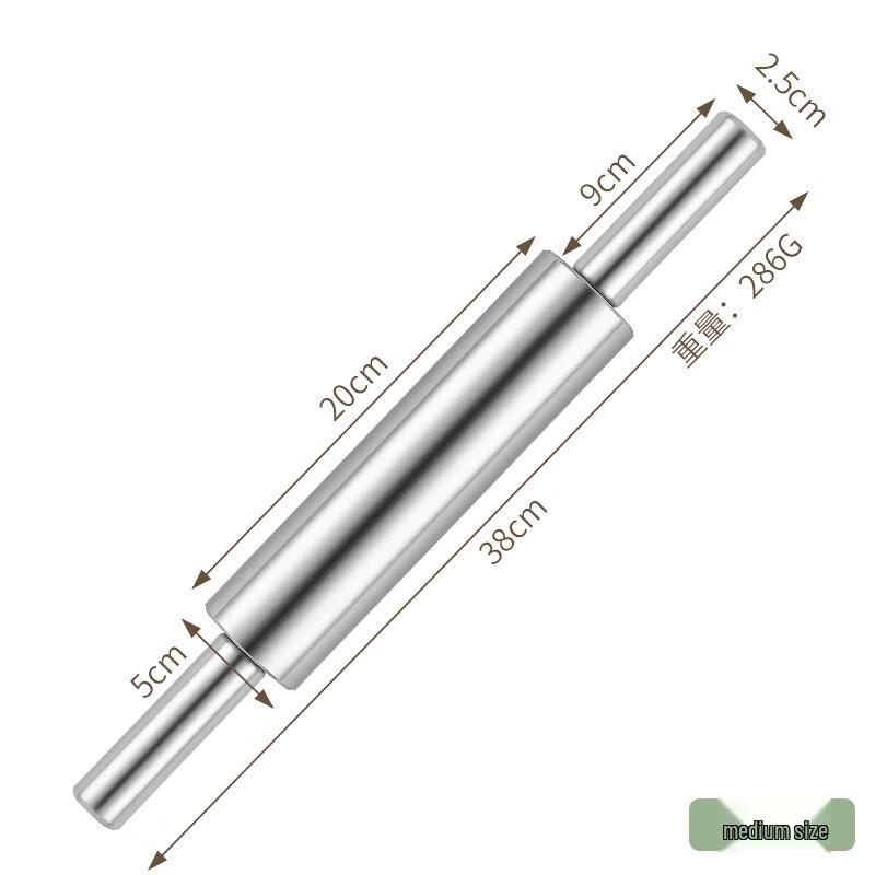 Edelstahl Nudelholz Set