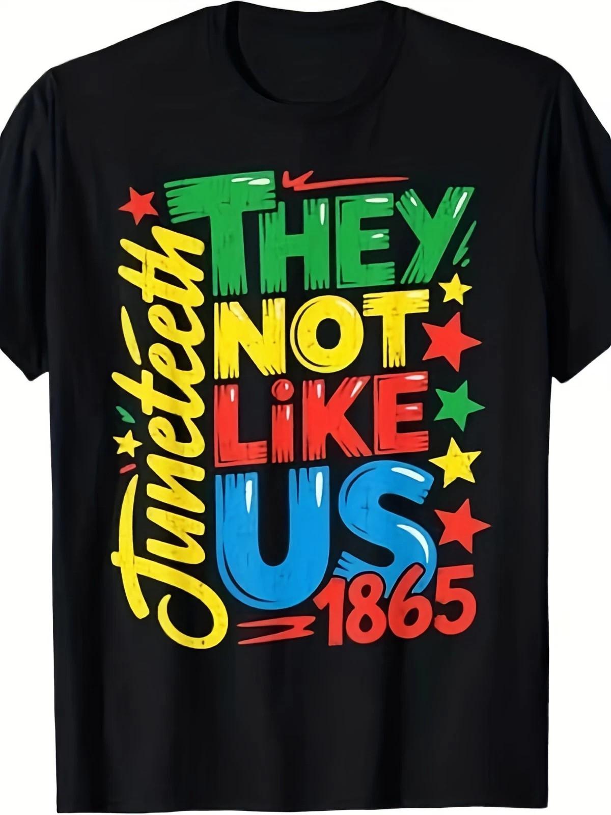 Juneteenth They Not Like Us T-Shirt | 1865 Freedom Day Graphic Tee S