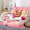 1PC Unicorn, Capybara Blanket - Soft Warm All-Season Throw for Sofa, Bed, Car, Office, Throw For Sofa yy250916097