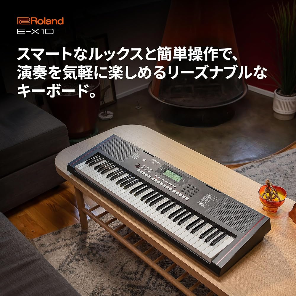 Roland Roland Electronic Keyboard, E-X10 Arranger Keyboard, Easy Operation, 61 Keys, Automatic Ac...
