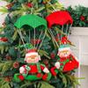 New Christmas Parachute Figurine Parachute Decoration Pendant Fabric Christmas Tree Hanging Ornament Gift