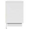 White Nightstand with Drawers 50 X 34.5 X 50 Cm Engineered Wood