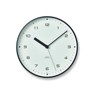 Lemnos Wall Clock AIRA Analog Aluminum White WH Lemnos LC18-03 200×d40mm