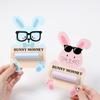 6PCS/SET Portable Easter Cash Holder Funny Money Wallet Bunny Banknote Card  Home Decorations