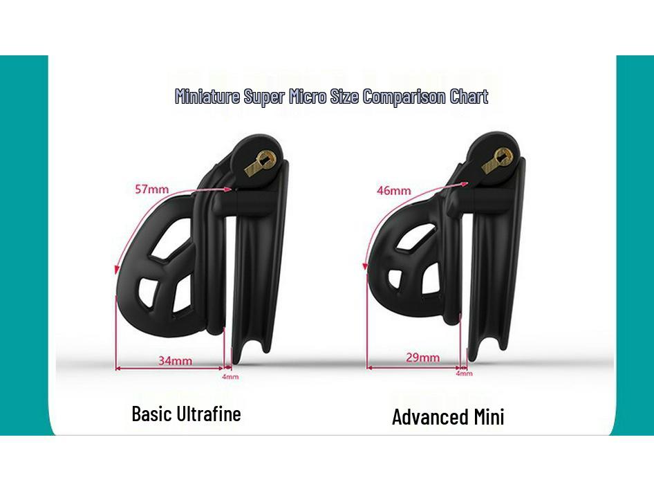 Abstinence Mini Cobra Chastity Lock: Ultra-Small Anti-Masturbation Purity Device for Men.