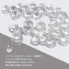 (S-Net) 300 Clear Octagonal Crystal Beads, 14mm, Two-Hole, for Accessories, Curtain Curtains, Crafts, Chandeliers, and Decorative Parts