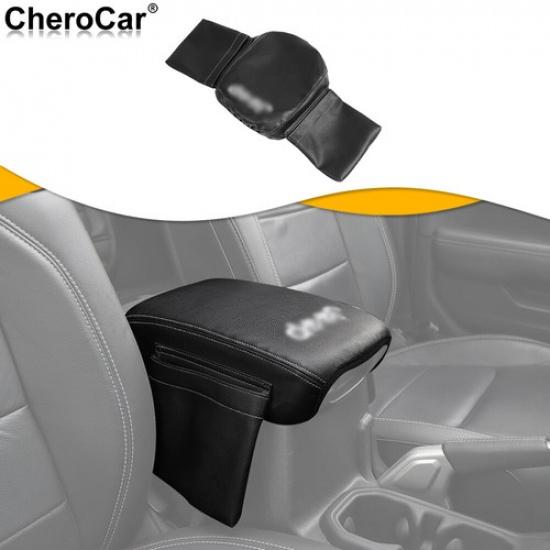 Center Armrest Box Cover Leather Pad w/Storage Bag for Jeep Wrangler JL JT 18+