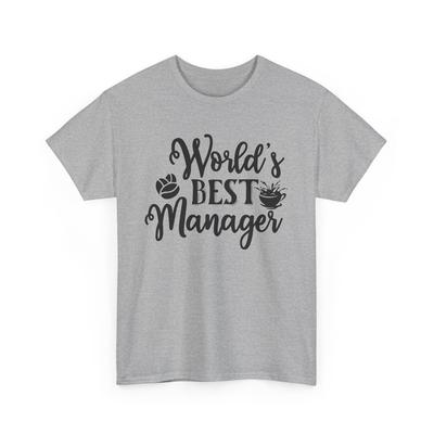 Coffee T-Shirt | Funny Morning Caffeine World's Best Manager Shirt