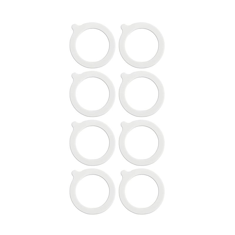 8/12 Stück Silikon-Einmachgläser-Dichtungen Lebensmittelaufbewahrungsgläser Ersatz Luftdicht Auslaufsicher Silikon-Dichtungsringe für Einmachgläser mit normalem Mund