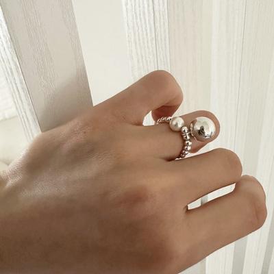 Mosxe [925silver] Big Ball Ring