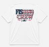 American Flag Fishing Crew Graphic T Shirt