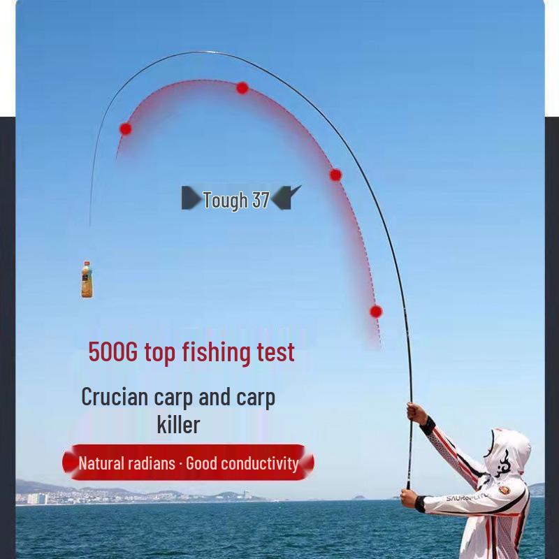 Ultra-Thin High Carbon Crucian Carp Hand Fishing Rod - Super Hard, Wild All-Around Rod, 28/19 Tone, Hot Seller