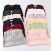 Cotton Knit Vest For Women With Vneck Pure Color Fall Winter College Style Gift