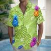 Men's Summer Pineapple Hawaiian Shirt Casual Short Sleeve