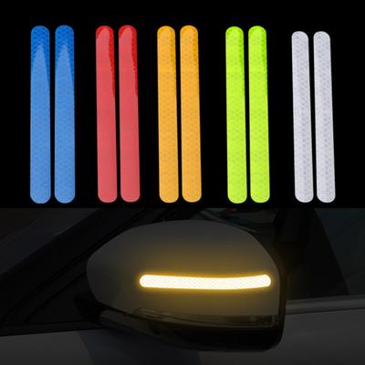 2Pcs Car Reflector Reflective Sticker Rearview Mirror Vehicle Truck Strip Tape