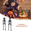 45cm High Pumpkin Head Skeleton Body Shape Human Shape Birthday Party Decoration Halloween Decorative Ornaments Birthday Party