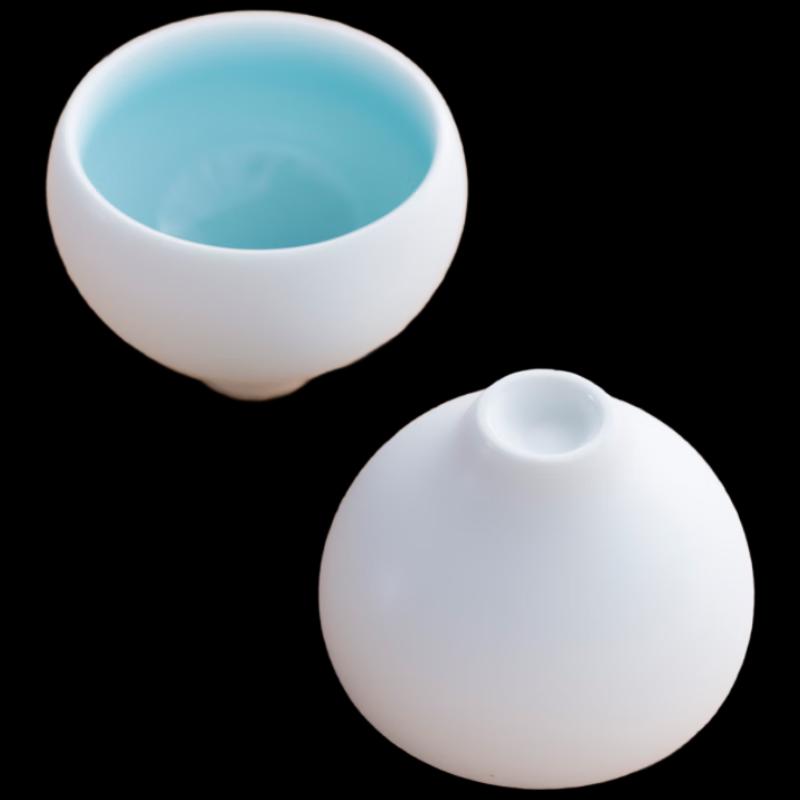 Wanchunhe Mutton Fat Jade Porcelain Tea Set