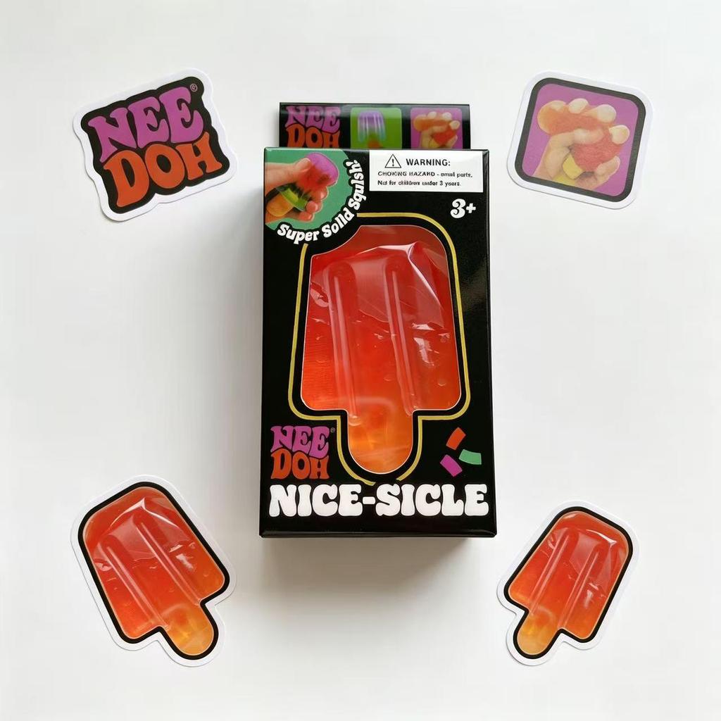 Popsicle-Shaped Stress Relief Toy - Easter Soft Rubber Squeeze Toy