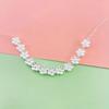 100Pcs 9Mm White Small Flower Beads Jewelry Making Diy Handmade Necklace Bracelet Key Chain Accessories