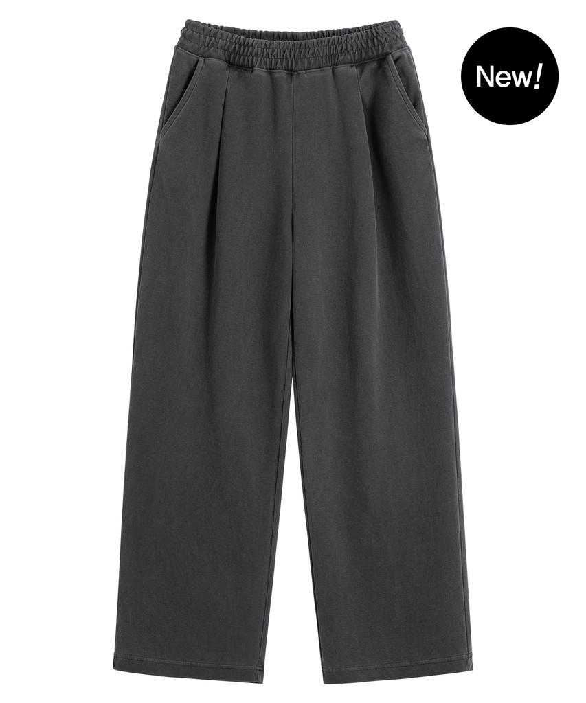 BRENSON (Renew Ver.) Single-Pleat Wide Sweatpants ( 8 Colors ) ( Fleece Line Option ) (Type B)