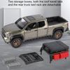 Scale 1:24 TACOMA Tundra Car Model Toy Metal Diecast Exquisite Interior Vehicle Pull Back Sound Light Pickup Models Boys Toys
