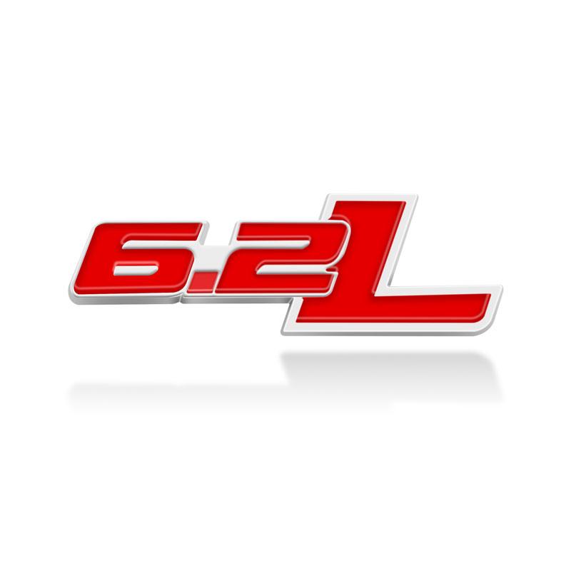1Pcs 3D Metal 6.2 L 6.2L Logo Car Fender Emblem Side Rear Trunk Tail Badge Sticker For F150 Chevrolet C7 Camaro 6.2L Accessories