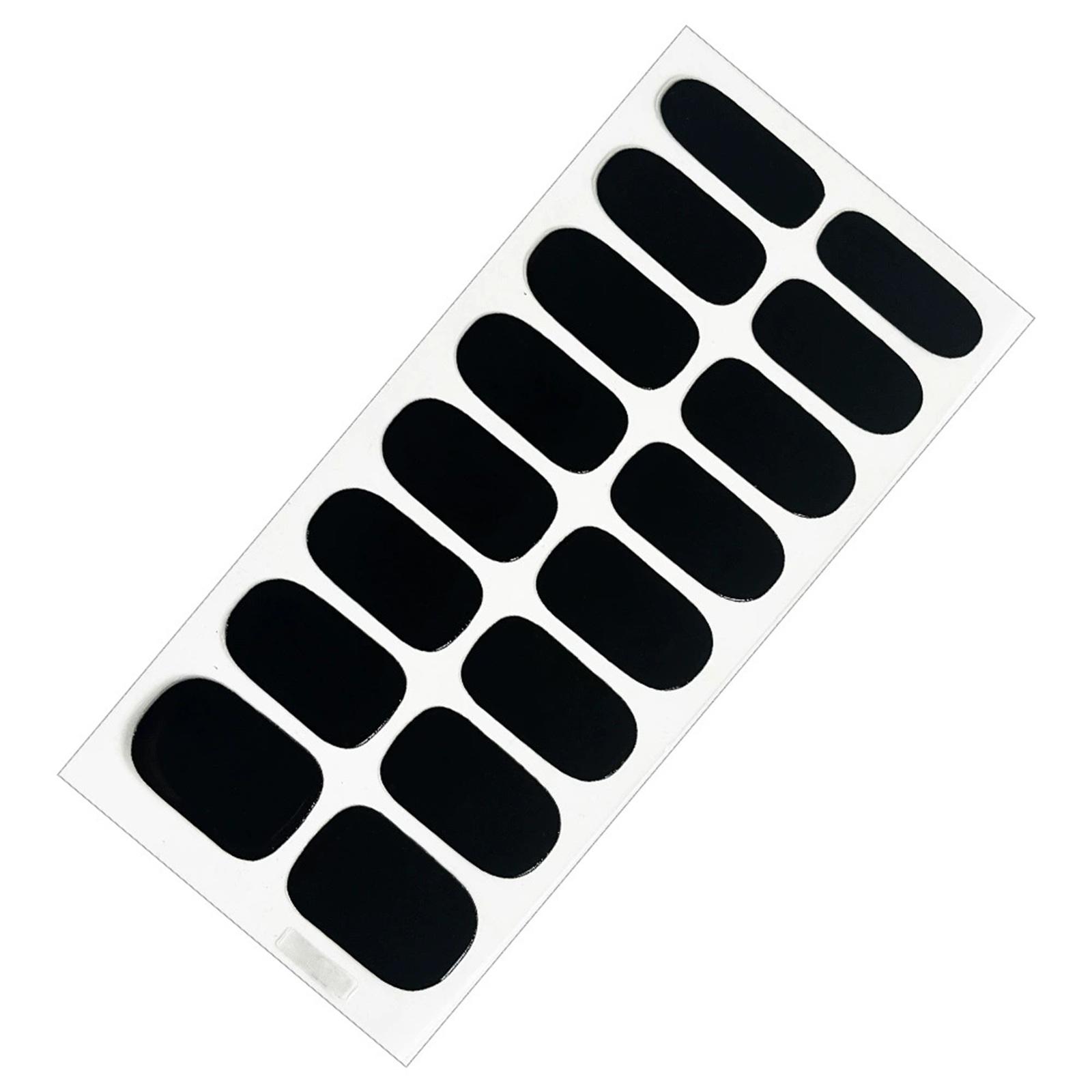 

16 Маленьких Наклеек для Ногтей Однотонные Глянцевые Наклейки для Ногтей, Домашние Инструменты One Size