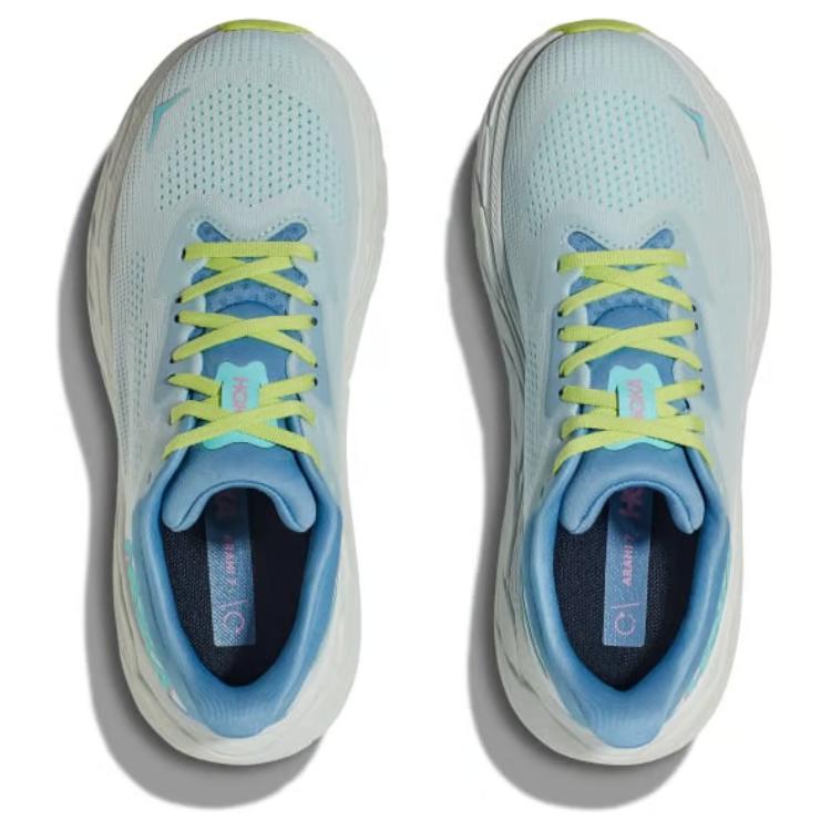 Hoka One One Arahi 7 Comfortable Versatile Shock Absorbing Durable Low Top Trail Running Shoes Women sneaker White Blue 1147890-ISK