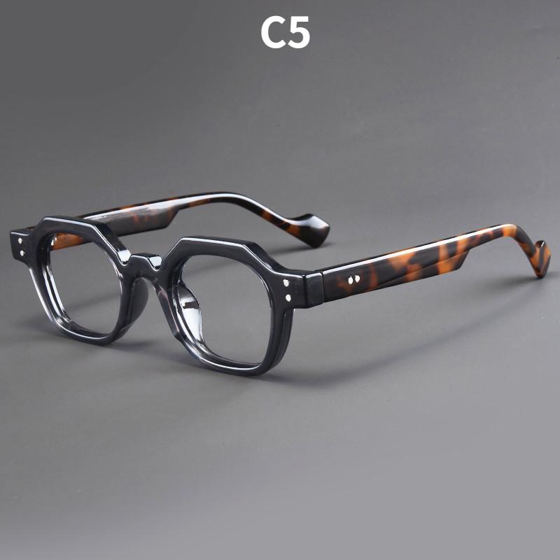 Women's glasses, men's and women's fashion polygonal glasses