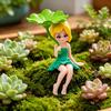 Miniature di Fate Ragazze Fatate Ornamenti con Foglia di Loto per Fioriera Giardino Fatato Paesaggi Muschiosi Scrivania di Casa Scaffale Decorazione per Auto